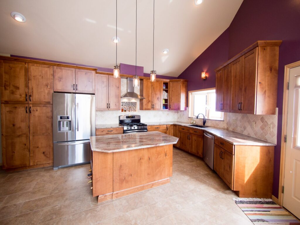 Bright open floor plan kitchen remodel