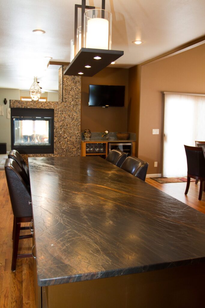 Large center island kitchen remodel