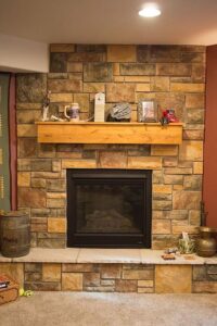 Longmont CO Basement Remodeling Fireplace